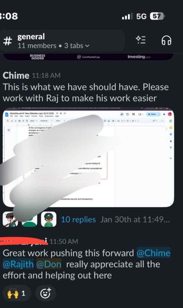 Client testimonial screenshot 1